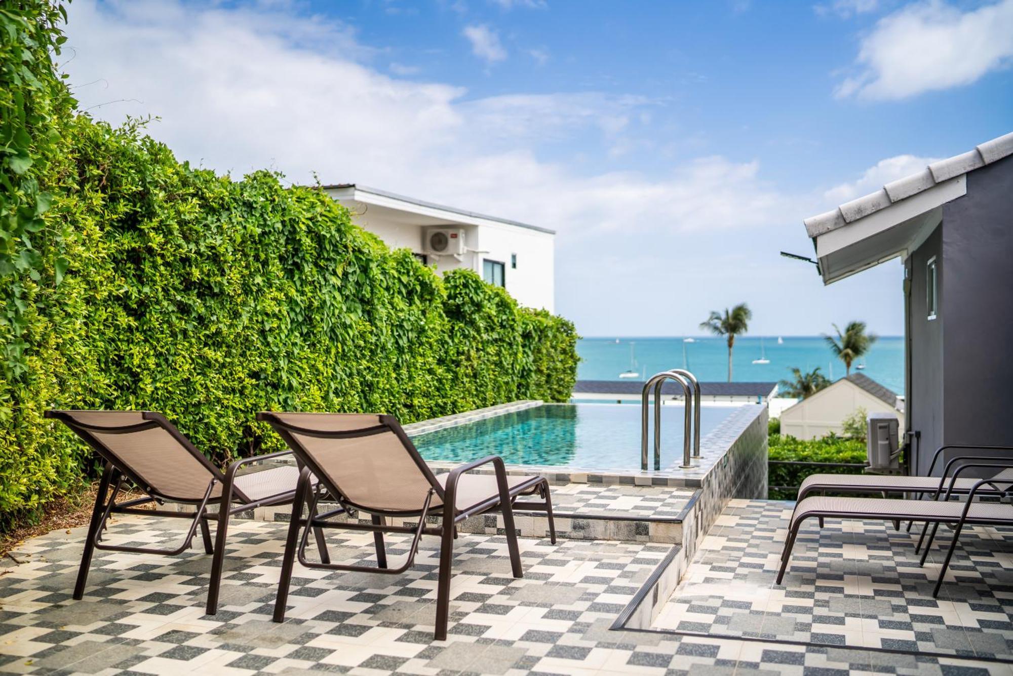 Mona Seaview Pool Villa Beach Front Aoyon Beach Ban Makham Cameră foto