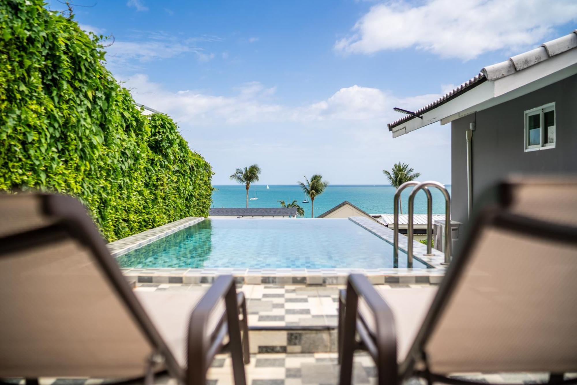 Mona Seaview Pool Villa Beach Front Aoyon Beach Ban Makham Cameră foto