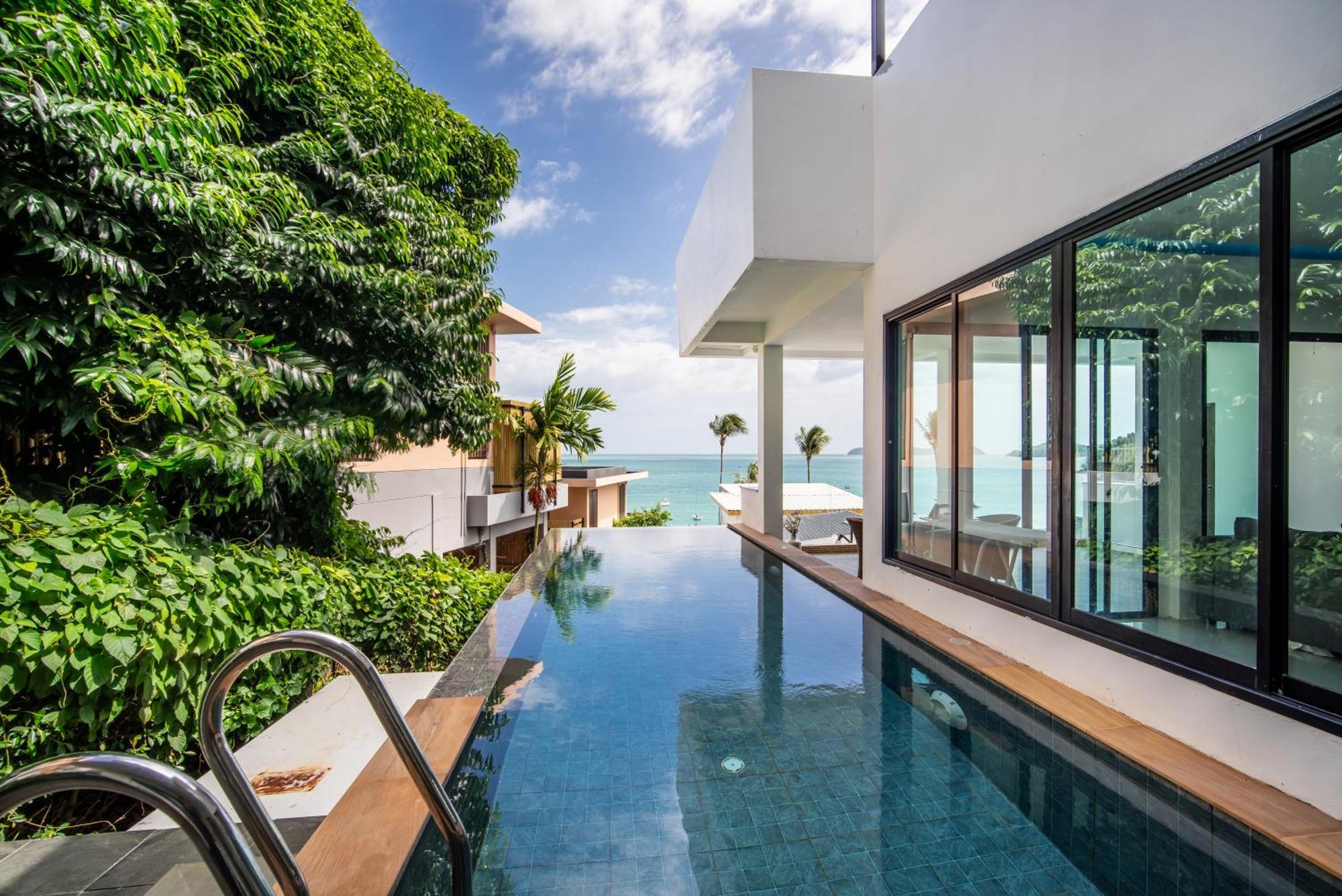 Mona Seaview Pool Villa Beach Front Aoyon Beach Ban Makham Cameră foto
