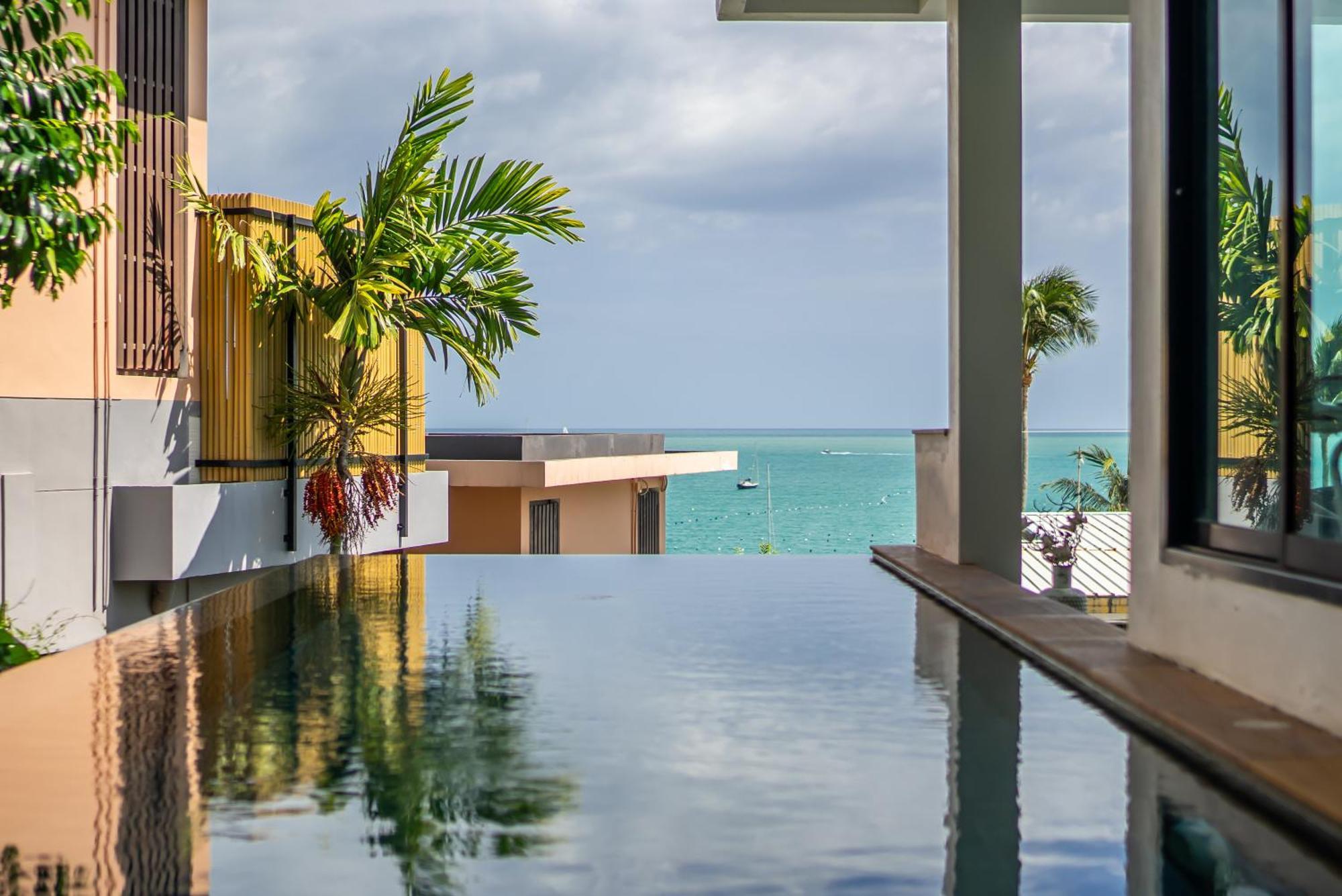 Mona Seaview Pool Villa Beach Front Aoyon Beach Ban Makham Cameră foto
